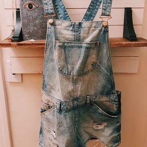 Zara Short Overalls 90s Vibe
